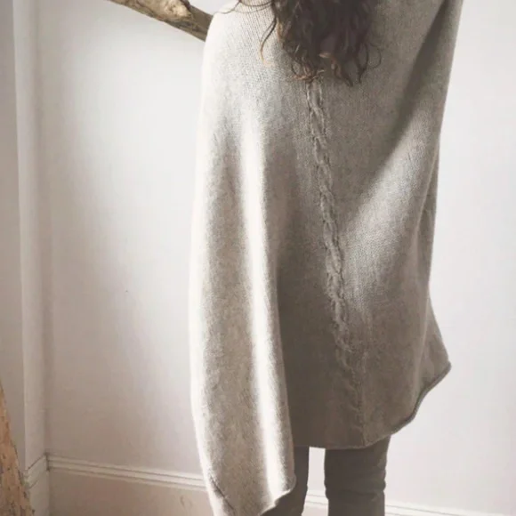 NEW - OOAK Wool & Silk Draped Cardigan
